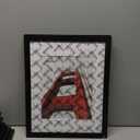 Wiscet 11x14 Picture Frame Set of 9, Display Pictures 8x10 with Mat or 11x14 Without Mat, Photo Frame for Wall Mounting or Tabletop Display, Black.