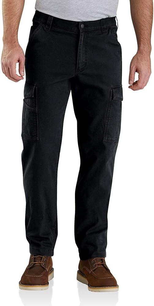 Carhartt Men's Relaxed Straight Rigby Cargo Pant (30W x 30L, Black)