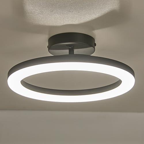 Facon RV Interior Lighting 12V LED Pendant Light Fixture with Switch - 15W 750LM 4000K Cool White, Dimmable Ceiling Light for RV Motorhome Camper Dinette, Kitchen, 11.83’’ Dia