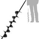 3x24 Inch Auger Drill Bit for Planting - Easy Planter Garden Auger - Bulb & Bedding Plant Augers - Post Hole Digger for 3/ 8”Hex Drive Drill