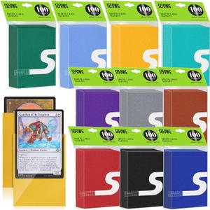 1000 PCS MTG Card Sleeves, 10 Colors Matte Card Sleeves Magic, Magic Card Sleeve, TCG Card Sleeve, Card Protectors for MTG, TCG, Baseball, Trading, Game Cards