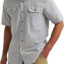 Wrangler Authentics Men's Short Sleeve Classic Woven Shirt XL
