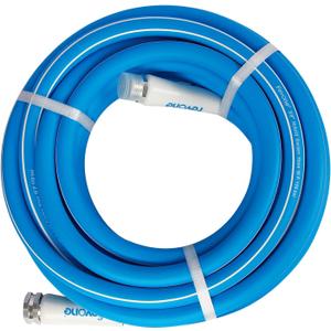 Fevone 35ft Heavy Duty Garden Hose, Lightweight and Flexible, 5/8" ID, 600 PSI, Hybrid Polymer, Kink-Resistant, 3/4" GHT Aluminum Fittings, Drinking Water Safe