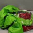 Koquena Green Santa Claus Costume for Men Furry Santa Suit Deluxe Complete Adult Santa Costume for Christmas Cosplay Holiday, L