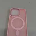 SUPFINE Magnetic for iPhone 16 Pro Case (Compatible with MagSafe) (Military Grade Drop Protection) Slim Translucent Matte Shockproof with Anti-Fingerprint Phone Case, Pink