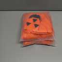 SHIRIA 3PCS Halloween Pumpkin Costume for Women Glow in the Dark Pumpkin Poncho Headband Candy Bag (One Size)