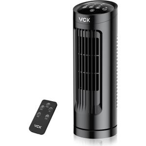 VCK 13'' Tower Fan for Bedroom,27ft/s Velocity Quiet Floor Fan,90 Bladeless Fan for Indoors with 3 Speeds,3 Modes,Oscillating Fans for Indoors,Portable Desk Table Fans for Room, Home,Office