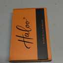 Haloo Auburn Bob Wigs with Bangs Shoulder Length Straight Natural Looking Synthetic Heat Resistant Medium Hair Wigs for Women Daily Party, 16 Inch