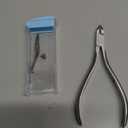 Revlon Half Jaw Cuticle Nipper, Manicure Tool for Nail Care, Hangnail Clipper, For More Precise Trims, Non-Slip Grip, Stainless Steel, 1 Count