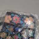 Vive Walker Bag - Accessories Wheelchair Basket Pouch (Water Resistant) - Seniors Caddy Accessory Attachment for Folding, Rolling Walkers - Carry Storage Carrier Tote - Lightweight, Universal Size (Black Floral)