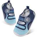 JIASUQI Toddler boys sandals toddler sandals boys summer shoes baby sandals Blue Size 8-8.5