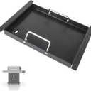 Half Griddle for Ninja FlexFlame Grill Parts, Carbon Steel Griddle Insert for Ninja FlexFlame PG300 Grill Accessories, Compatible with ninja Flex Flame Griddle Plate Part XSKHLFGRIDLE (17" x 12.4" x 1.7")