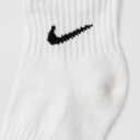 Nike Unisex Adult Everyday Cushioned Training Ankle Socks (3 Pairs) (White)