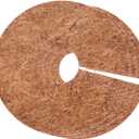 3pcs Mulch Ring Plant Protector Mats Tree Weed Control Protection Coco Coir Coconut Fibers for Disc Plant Cover Coconut Flower Pot Mat