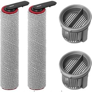 Replacement Accessories Kit for Mova X4 Pro Wet Dry Vacuum Cleaner, : 4pack Includes Roller Brush Filter Spare Parts Attachments