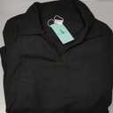 WIHOLL Womens Polo Shirts Long Sleeve Business Casual Tops Collared V Neck Ribbed Knit Sweater Slim Fit Blouses Size L