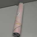 Ultra Thin Bath Mat, Upgrade Backing Non Slip Thin Bath Mats Fit Under Door, Quick Dry Ultra Absorbent Bathroom Rugs, Machine Washable Bath Rugs for Bathroom, Bathtub & Kitchen, Pink/Bordered/24"x17"