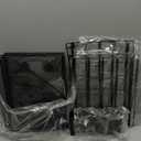 Desk Organizer, 5-Tier Paper Letter Tray Organizer with File Holder, Drawer and Pen Holder, Desktop Organizer for Office Supplies, Black