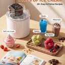 Ice Cream Maker Machine – 2.1 Quart Ice Cream Machine for Gelato, Sorbet & Frozen Yogurt, Pre-Freeze Bowl, LCD Screen and Timer, Perfect for 6-10 Servings, Easy to Use & Clean
