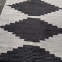 Madison Park Woven Turkish Area Rugs for Living Room, Indoor Dining Accent Modern Home Dcor, Ultra Soft Floor Carpets for Bedroom, 5x7 ft, Amanda Black/Ivory