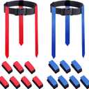 Flag Football Belts, 14 Player Flag Football Set with 42 Flags for Kids Youth and Adults Training Equipment