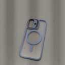 ESR for iPhone 17 Case with Stash Stand, Camera Control Cover Compatible with MagSafe, Military-Grade Drop Protection Magnetic Phone Case, Scratch-Resistant Back Cover,Frosted Light Blue