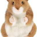 Bearington Collection Cheeks Stuffed Hamster: Adorable Plush Stuffed Hammy, Ultra-Soft 6 Toy, Made with Premium Fill, Expressive Face and Natural Whiskers; Machine Washable, Gift for Animal Lovers (6" Cheeks (Hamster))