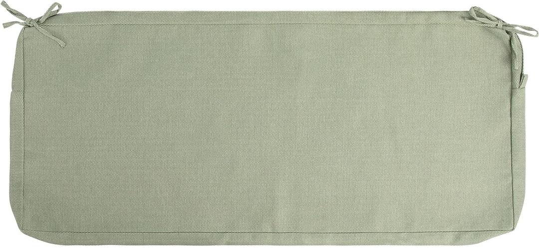 Patio Bench Cushion Covers for Outdoor Furniture with Ties, Water Resistant Loveseat/Settee Cushion Slipcover 42x18x3 Inch for Swing Porch Garden (Replacement Cover Only)-Light Green