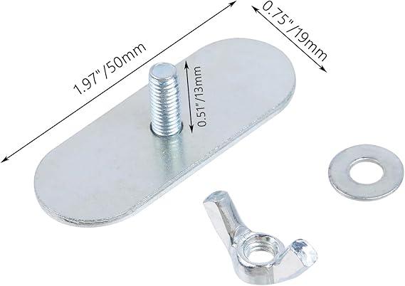5 Pcs 5 × 40mm Silver Iron Butterfly Nuts with Wing Bolt Sets, Machine Fastener, Fasteners Parts Screws Hand Twist Tighten Wing Nuts for Electronic Equipment