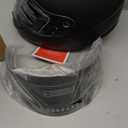 GLX GX11 Compact Motorcycle Helmet - Matte Black, X-Large - Full Face w/ Tinted Visor, DOT Approved
