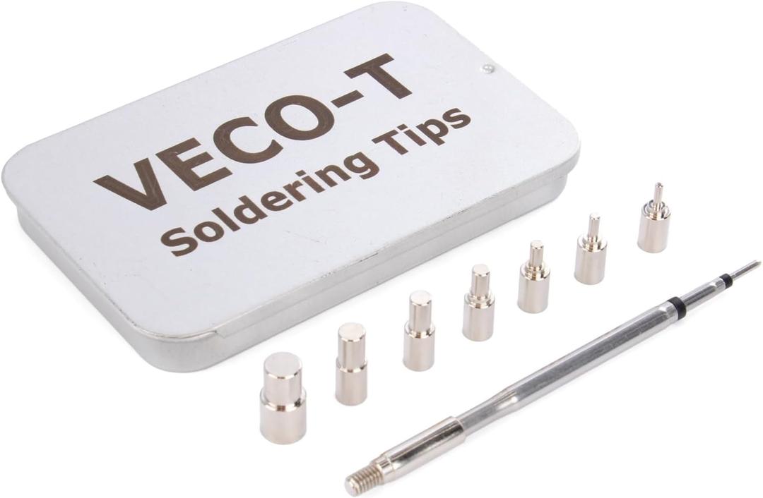 Heat Set Insert Tool,Soldering Iron Tips Come with Thread inserts M2 M2.5 M3 M4 M5 M6 M8,Compatibe with C245 Soldering iron,3D Printing Tools