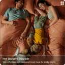 Bedsure Full Size Bed Sheets, Cooling Sheets, Rayon Derived from Bamboo, PureWoven, Breathable & Soft, Deep Pocket Up to 16 Inches, Hotel Luxury Silky Bedding for Hot Sleepers, Burnt Orange