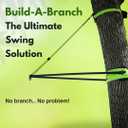 Slackers Build-A-Branch Tree Swing Hanging Kit Turn Any Healthy 12"+ Diameter Tree into a Swinging Tree Secure Outdoor Mount for Backyard Tree Swings