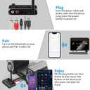 Bluetooth 5.3 Receiver for Home Stereo, RCA Bluetooth Adapter, Low Latency & HD Music Audio, Support Optical AUX 3.5mm, RCA Receiver Adapter for Speakers, Music Streaming Stereo System