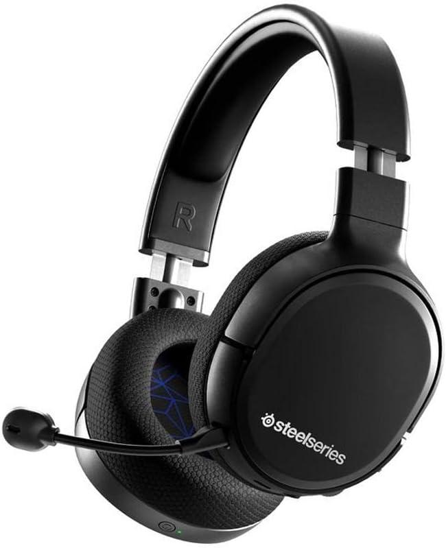 SteelSeries Arctis 1 Wireless Gaming Headset  USB-C Wireless  Detachable ClearCast Microphone  For Nintendo Switch, PS4/PS5, PC, Android  Black