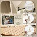 Grandchildren Picture Frame First Time Grandma To Be New Grandparents Gifts Wooden 4x6 Grandkids Baby Photo Frames Keepsake Unique Grandparents Day Gift Ideas for Family Grandpa Nana Home Table Decor