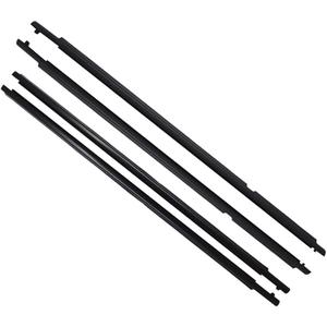 WFLNHB 4 x Weatherstrip Window Molding Trim Seal Belt Replacement for Toyota Highlander 2008-2010 (Black)