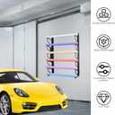 Wall Mount Vinyl Roll Holder, Metal Vinyl Holder, 6 Roll Vinyl Roll Storage - for Automotive Film, Wallpaper, Kraft, Wrapping Paper - Garage, Workshop,Car Wash Accessories