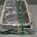 BALEINE 3 Pack Fabric Storage Bins for Shelves, Linen Storage Baskets for Organizing, Decorative Closet Bins for Clothes, Home (Grey, 15"x11"x9.5")