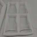 Elsjoy Set of 4 Small Glass Vases, 7" Clear Glass Flower Vase Modern Table Centerpiece for Flower Bouquets, Home Decor, Wedding, Housewarming Gift