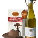 Cowboy Hat Stopper, Silicone Bottle Stopper, Stocking Stuffers White Elephant Gifts for Adults Men Women