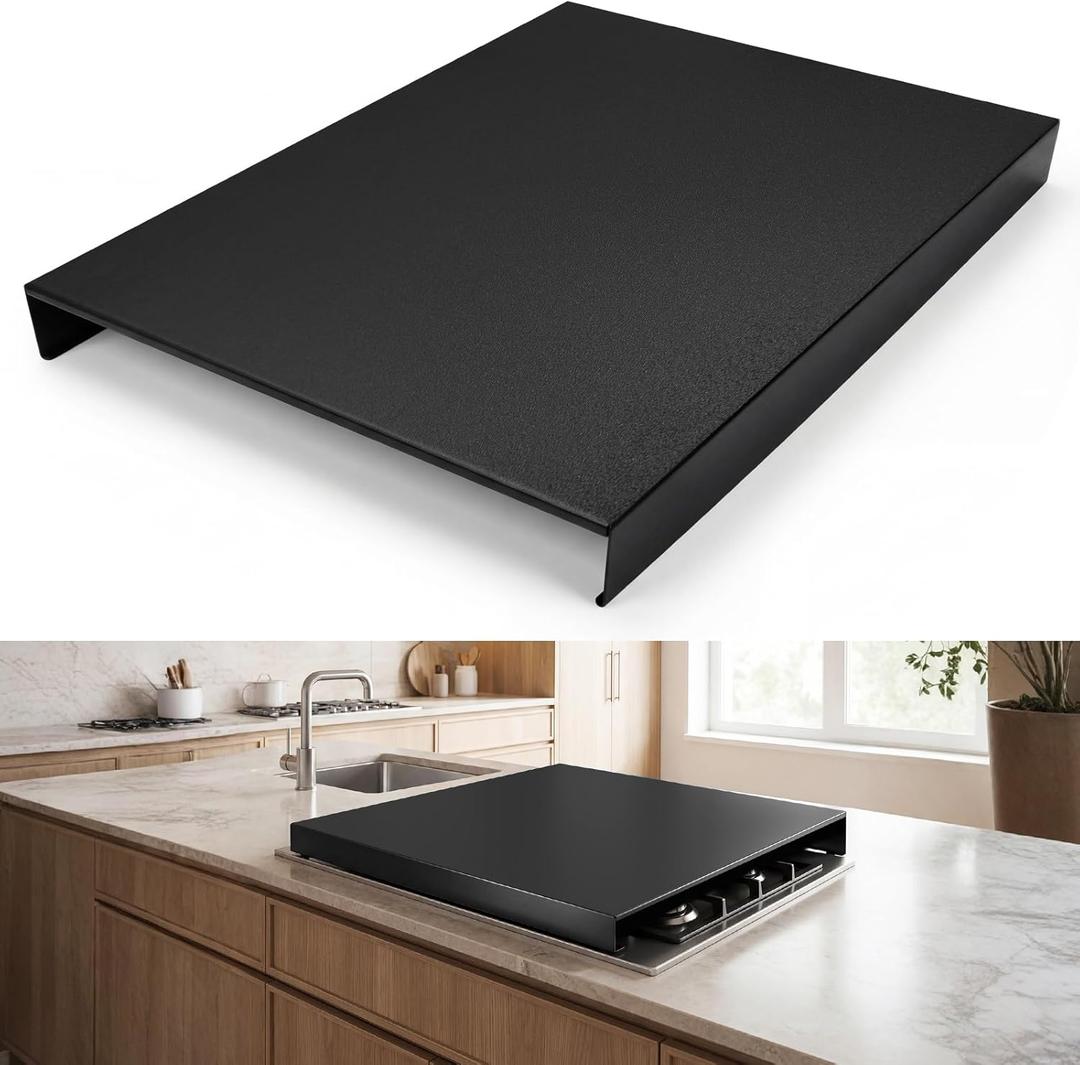 Duty Stainless Steel Stove Cover Board, 30 x 22.3x 2.75 Inch Gas Stove Top Cover, Scratch & Splash Protection Noodle Board for Electric/Gas Range,Easy-Clean Electric Stove Cover Board
