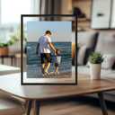 CORE ART 16x20 Floating Picture Frame Set of 2,Double Plexglass Floating Frame for 11x14,12x16 Pictures,Wall or Tabletop Display,Black
