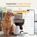 ARENTI Smart Automatic Cat Feeder and Water Fountain, 4L Pet Feeder Cat Food Dispenser with Camera, Dual Power, App Control, Live View & Night Vision, Meal Call, Hygienic Water Flow, Desiccant Bag