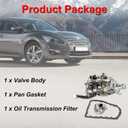 JF017E CVT Transmission Valve Body With Filter & Gasket Kit RE0F10E Fits for Qx60 Latitude Altima Elgrand X-Trail Maxima (Refurbished Parts)