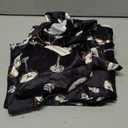 SHESHOW Satin Pajamas for Women Set Long Sleeve Button Down Sleepwear 2 Piece Nightwear Women Pjs Sets (Large, A-martini Drinks Black)