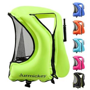 Snorkel Vest for Adults, Inflatable Snorkeling Vest for Men & Women, Portable Swim Jacket & Buoyancy Vest for Snorkeling, Swimming, Kayaking, Boating 60"-75"/90 lbs-240 lbs