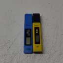 VIVOSUN Digital pH and TDS Meter Kits, 0.01pH High Accuracy Pen Type pH Meter  2% Readout Accuracy 3-in-1 TDS EC Temperature Meter for Hydroponics, Pool and Aquarium, Yellow Blue, UL Certified