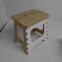 QSYW Folding Step Stool Anti Slip Compact Plastic Foldable Step Stool Holds Up to 300 lbs,12 inches, 30cm，(Coffee) 1PCS