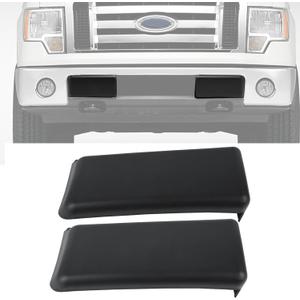 Replacement for Front Bumper Guard Pad Cap Inserts End Cover 2009-2014 F150 F-150 9L3Z17E810B Left Driver & Right Passenger Side